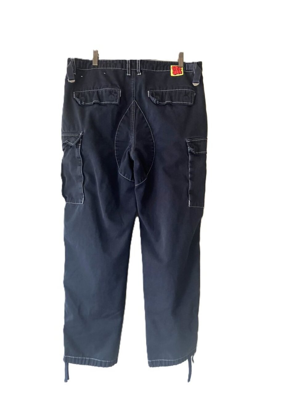 Empyre Men's Black Cargo Pants | Size 32 | White Stitching | Skate Street Style - Picture 2 of 15